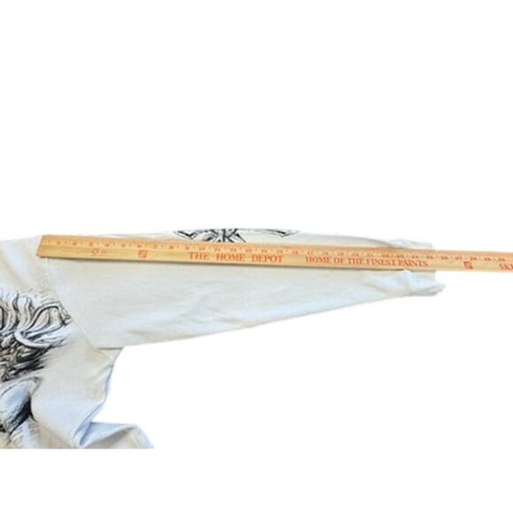 "MMA ELITE" Mens Thermal Gothic Cross Graphic Shirt SZ ? VTG Y2K Grungecore SPOT - Picture 11 of 16